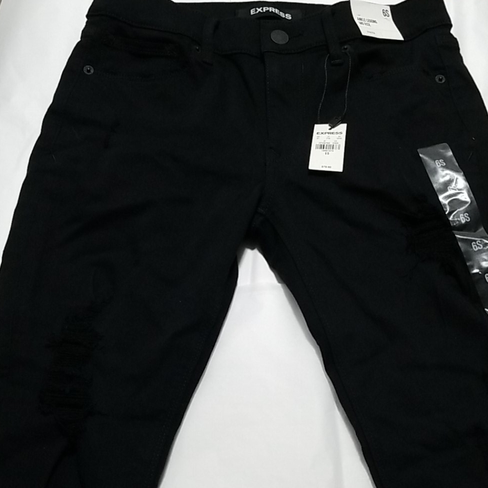 Black ankle leggings